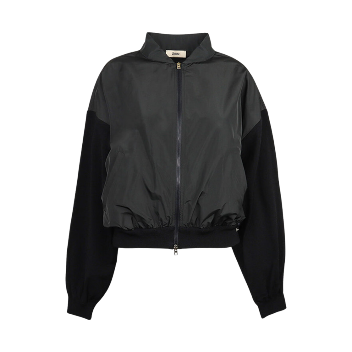 (W) 에르노 매트 비스코스 뉴 테크노 태피터 가디건 블랙