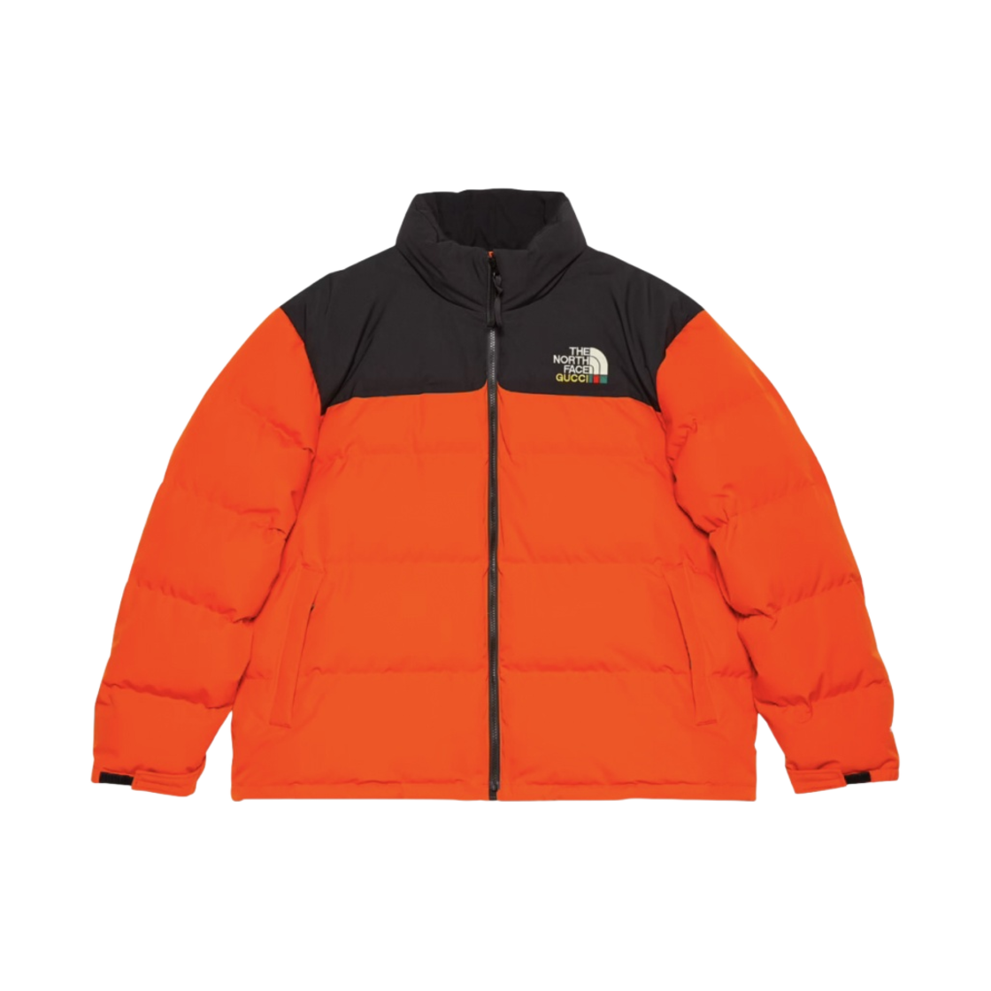 구찌 x 노스페이스 다운 자켓 블랙 오렌지(Gucci x The North Face Down Jacket Black Orange)