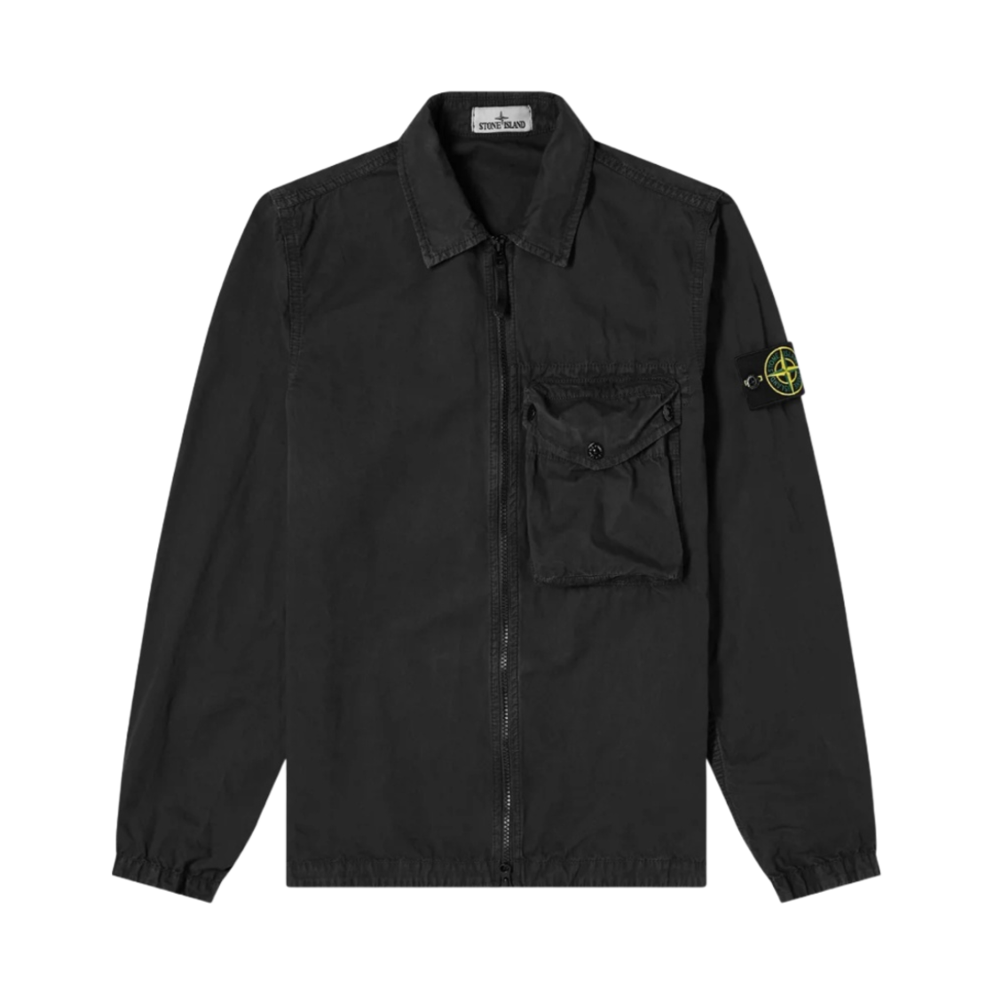 스톤 아일랜드 117WN 올드이펙트 오버셔츠 블랙 - 21SS