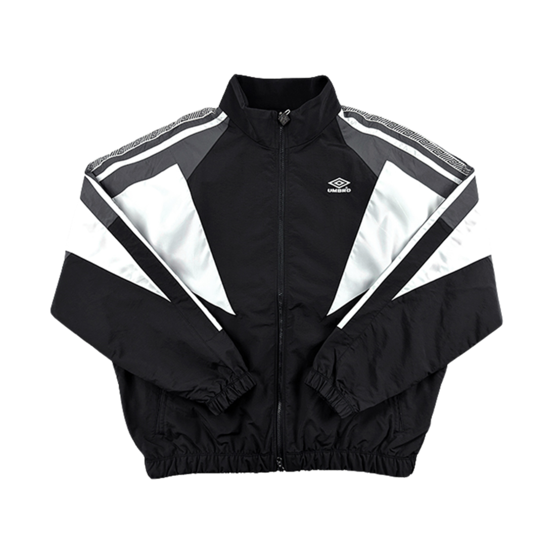 UO321CJK92 Umbro UK Heritage Stand Neck Jacket Black