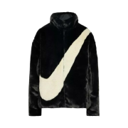 (W) Nike NSW Faux Fur Jacket Black - Asia