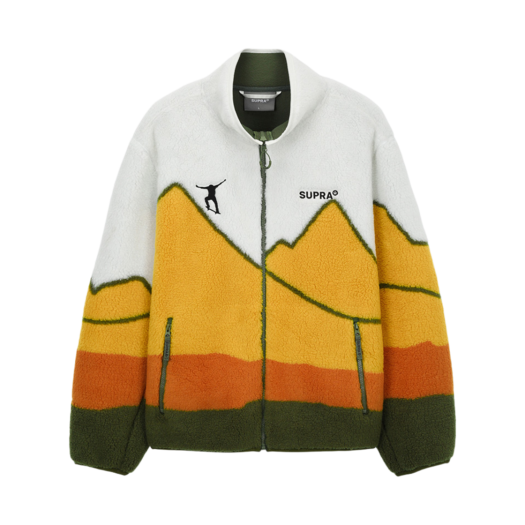 수프라 자가드 플리스자켓 옐로우