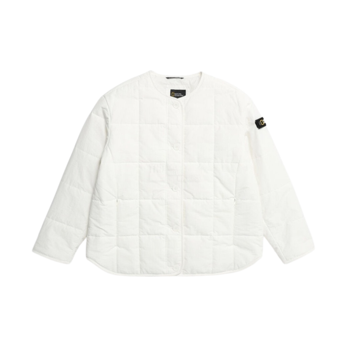 (W) 내셔널 지오그래픽 간절기 점퍼 아이보리((W) National Geographic Padded Jumper Ivory)