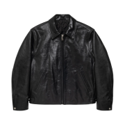 Stussy Leather Garage Jacket Black