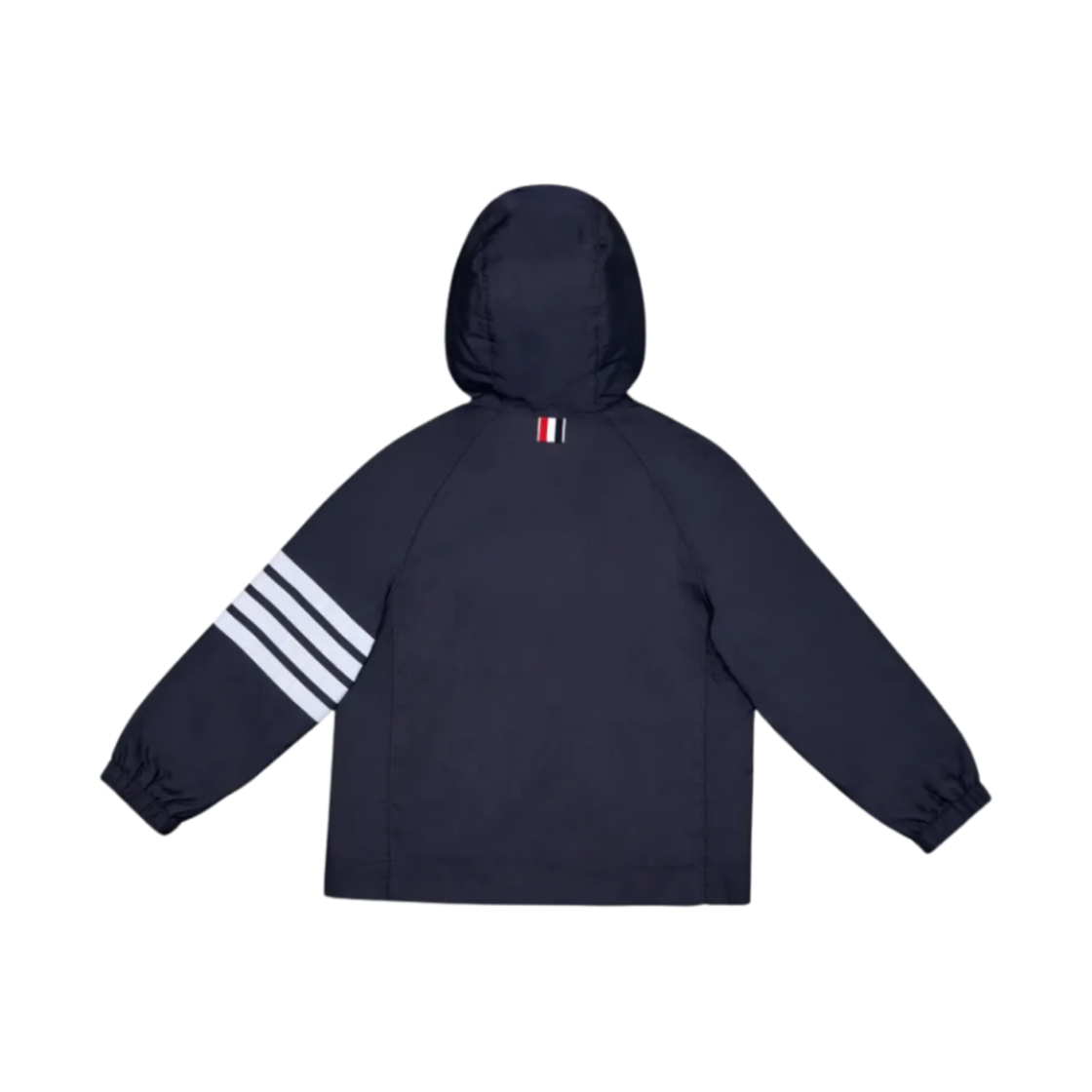 (키즈) 톰브라운 솔리드 스윔 테크 사선 후드 집 자켓 네이비((Kids) Thom Browne Solid Swim Tech 4-Bar Hooded Zip Jacket Navy) - 2