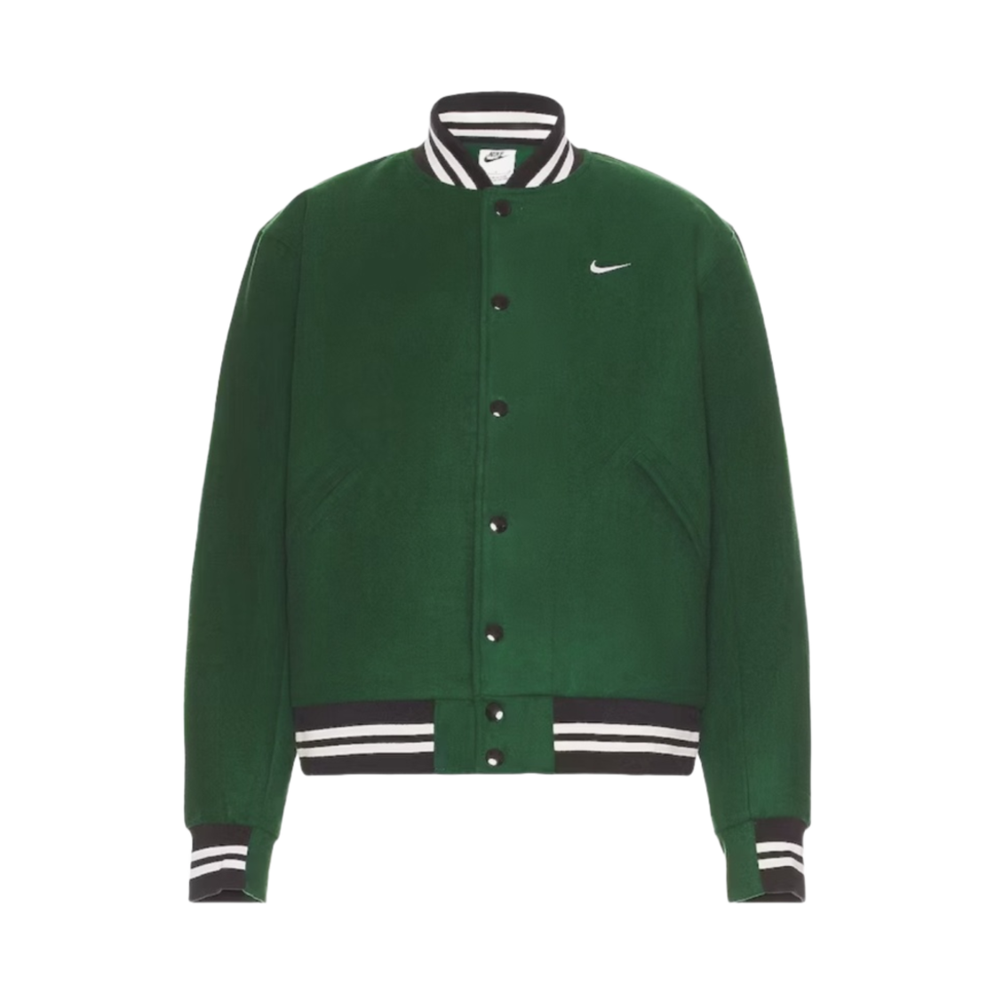 나이키 NSW 어센틱 바시티 자켓 고지 그린 - 아시아(Nike NSW Authentics Varsity Jacket Gorge Green - Asia)