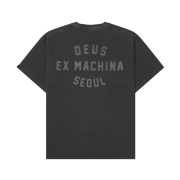 Deus Ex Machina Dyed Seoul College Address T-Shirt Charcoal