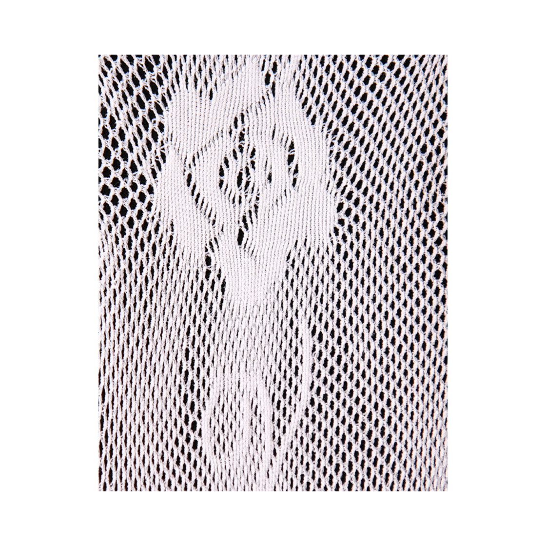 L0000110 Onnitella Side Rose Vine Mesh Tights White