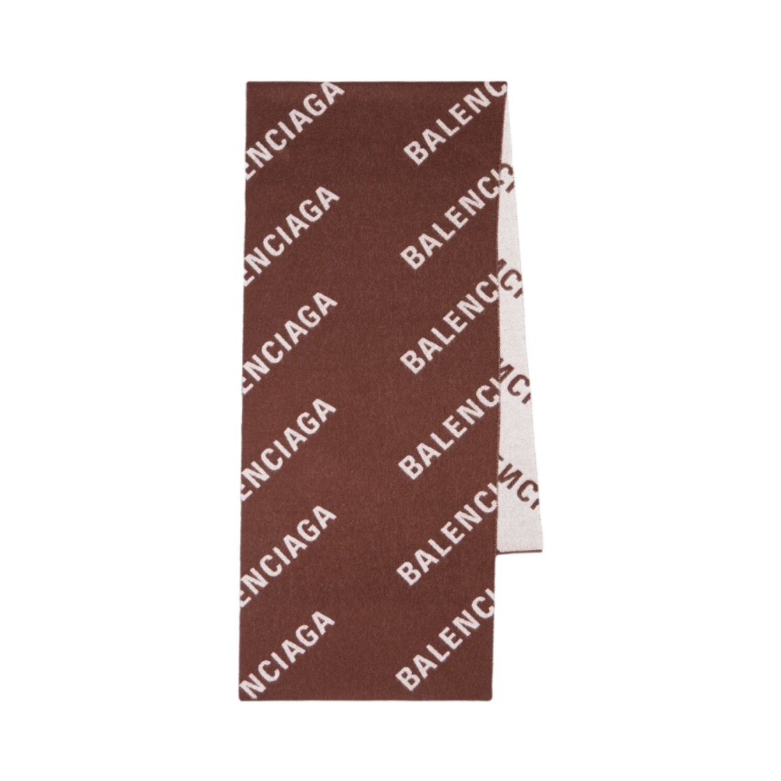 발렌시아가 올오버 로고 매크로 스카프 브라운(Balenciaga Allover Logo Macro Scarf Brown) - 1