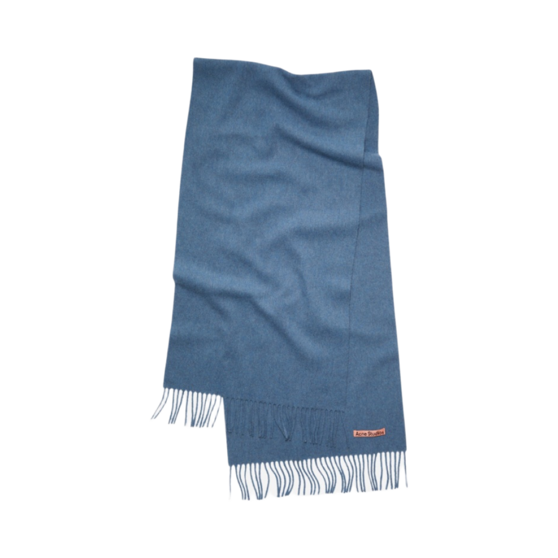 아크네 스튜디오 내로우 울 프린지 머플러 오션 블루 멜란지