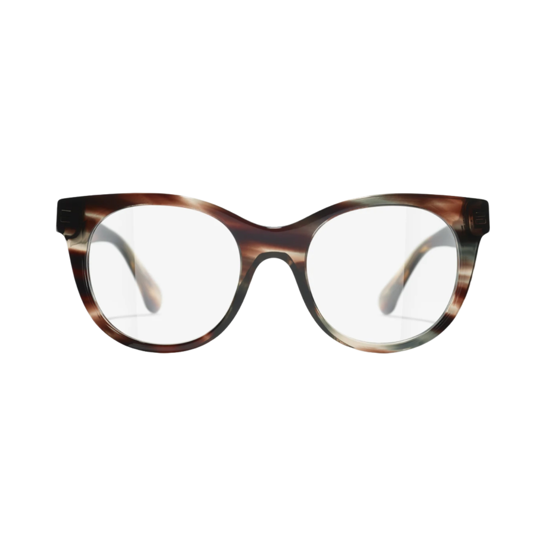 샤넬 캣아이 프레임 아세테이트 & 브라운 톨토이즈 그레이(Chanel Cat Eye Eyeglasses Acetate & Brown Tortoise Grey) - 1