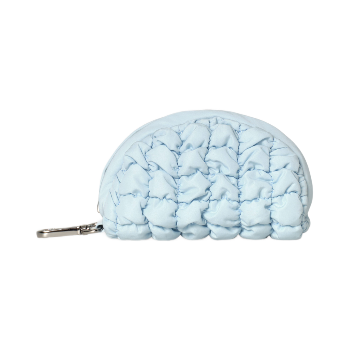 코스 퀼티드 파우치 백 참 라이트 블루(COS Quilted Pouch Bag Charm Light Blue)