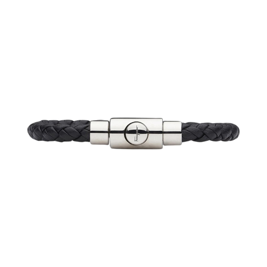 페라가모 브레이디드 레더 브레이슬릿 블랙(Ferragamo Braided Leather Bracelet Black)