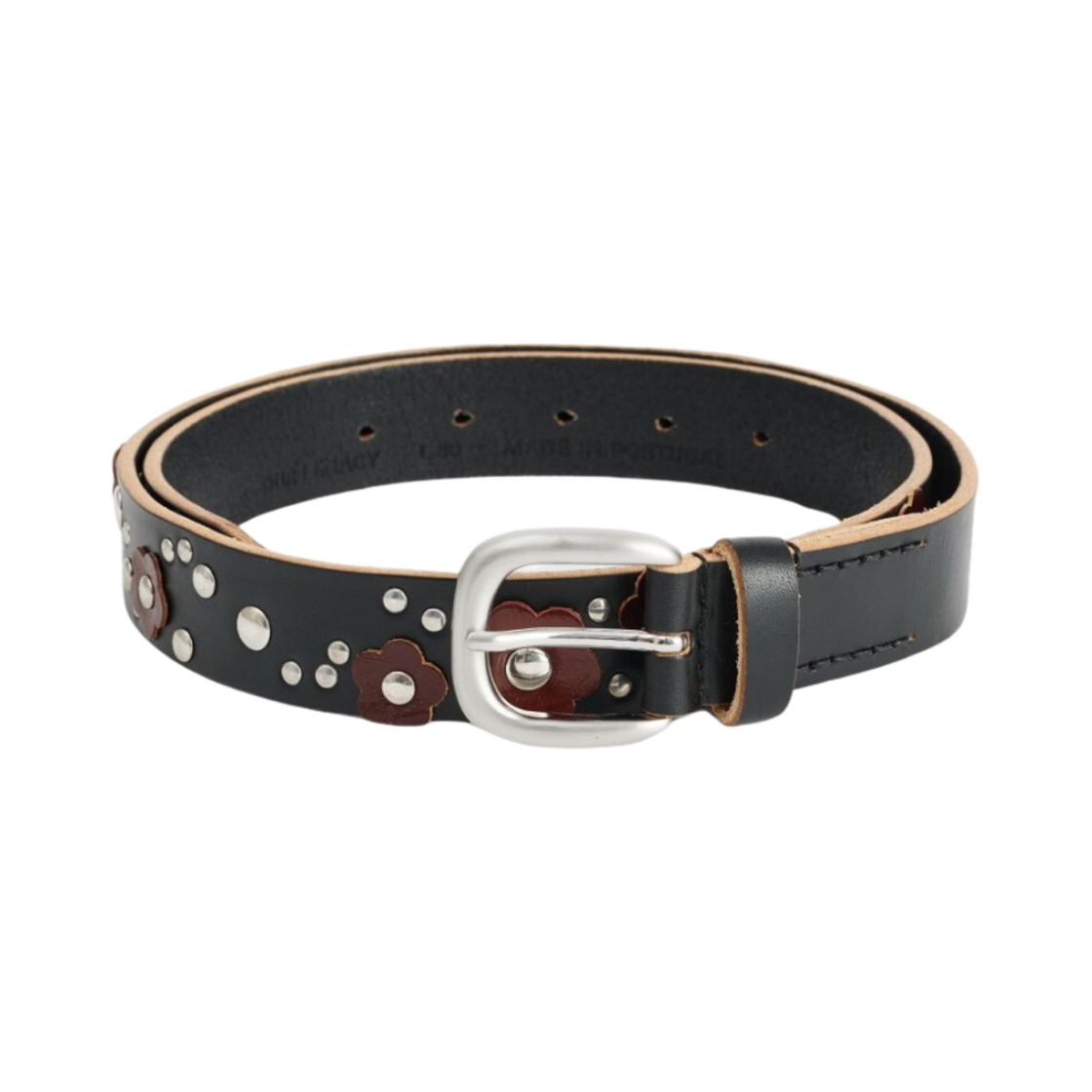 아워레가시 레더 3cm 벨트 메도우 블랙(Our Legacy Leather 3cm Belt Meadow Black)