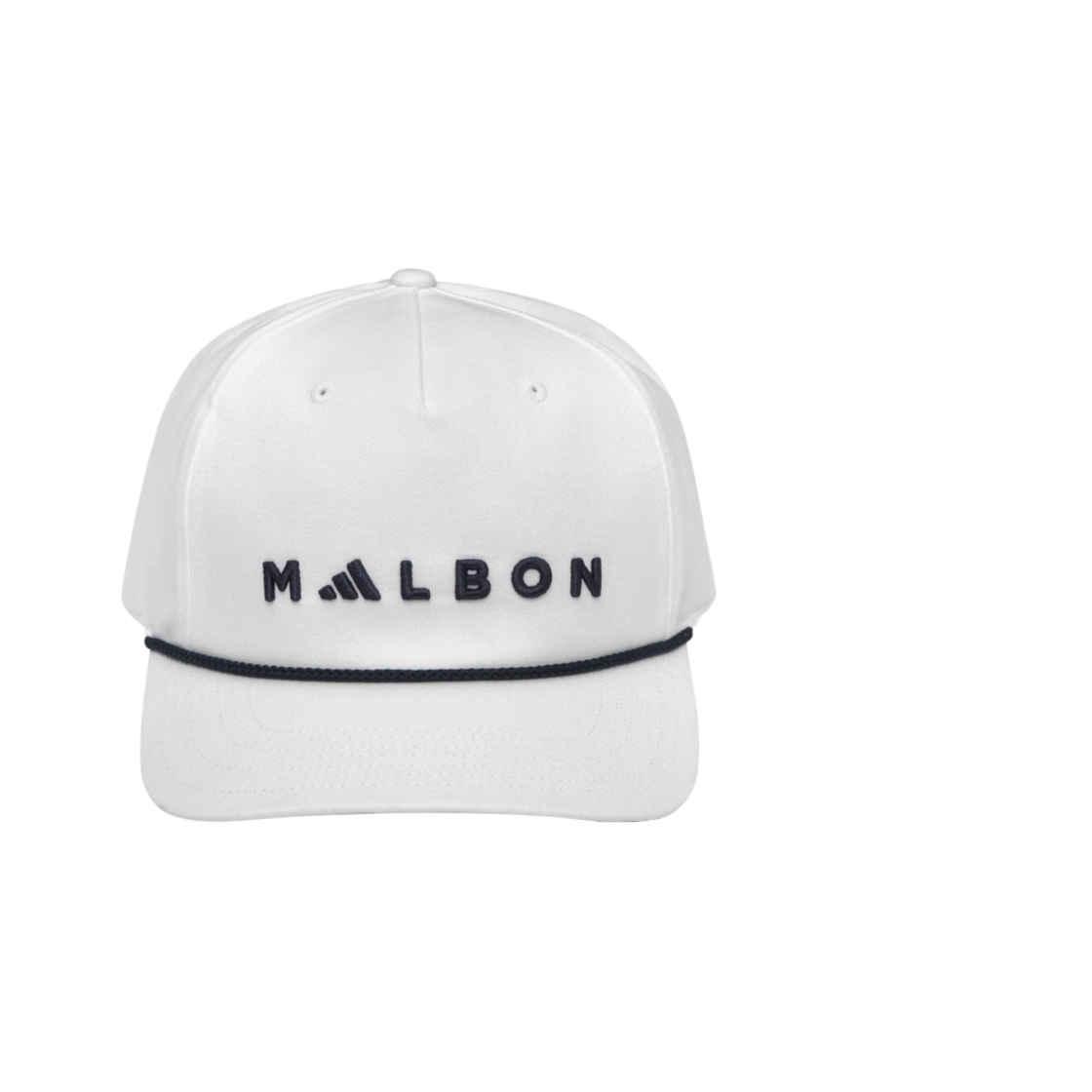 - Malbon Golf x Adidas Five-Panel Rope Hat White