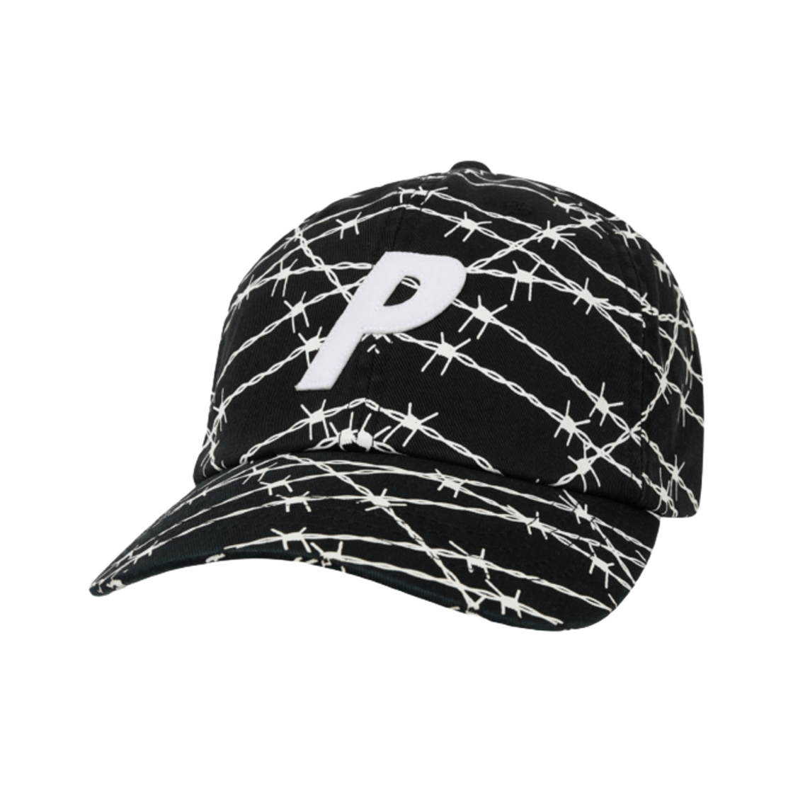 ํ๋ผ์ค P 6-ํจ๋ ๋ฐ๋ธ๋ ์์ด์ด ํ๋ฆฐํธ - 25SS(Palace P 6-Panel Barbed Wire Print - 25SS)