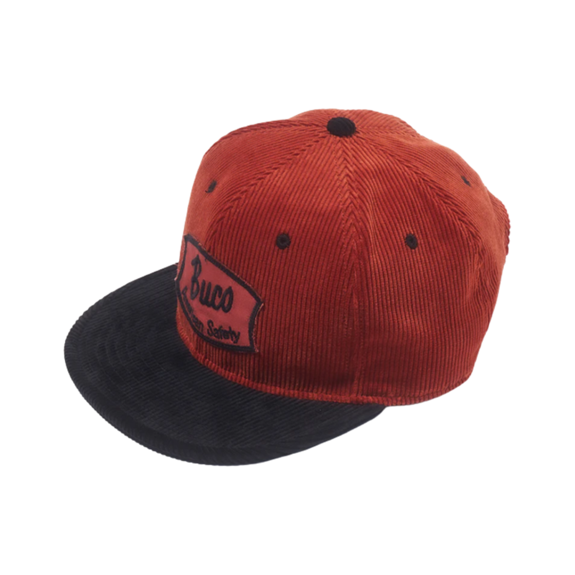 BA23102 The Real McCoy's Buco Corduroy Strap-Back Cap Orange