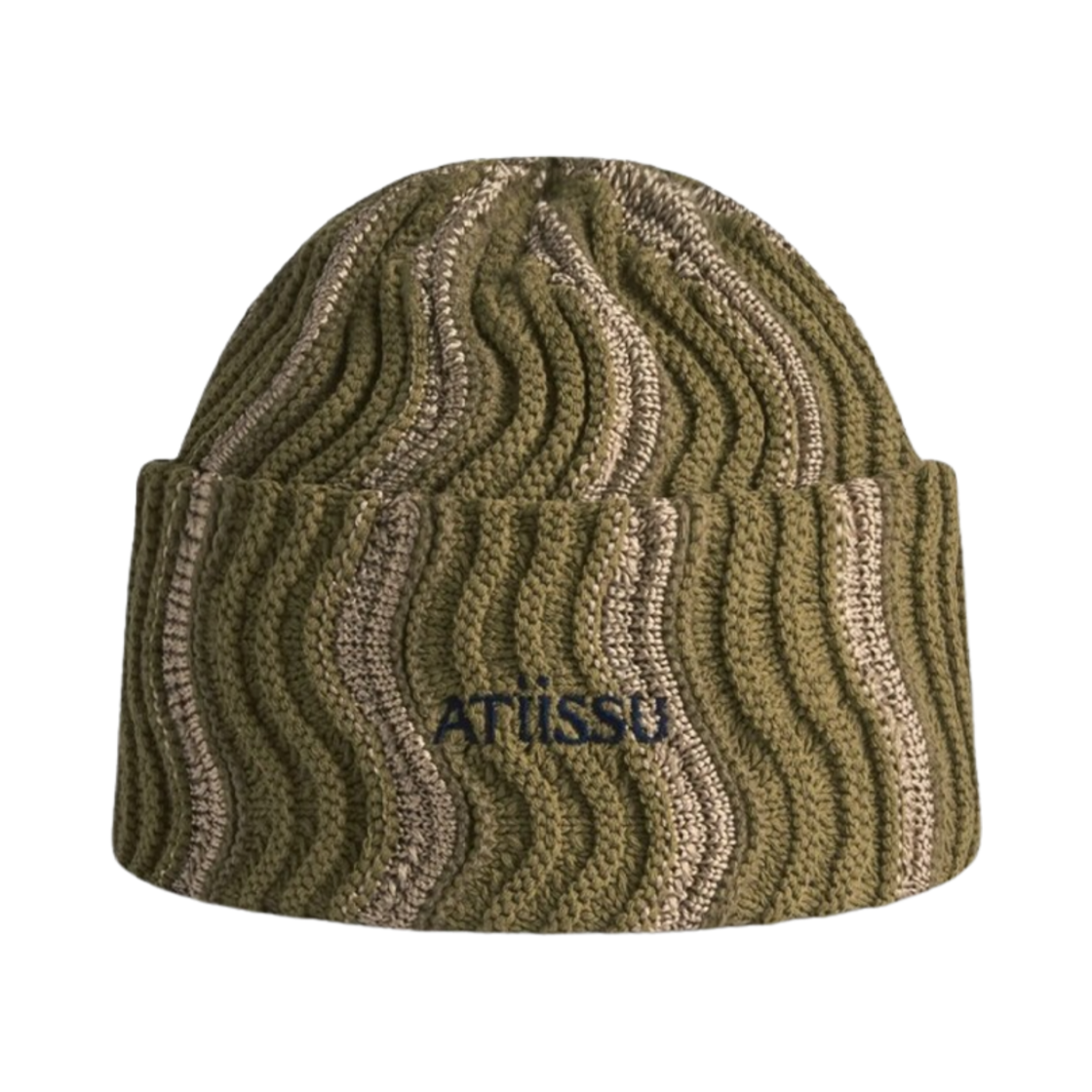 66000013 Atiissu Weave Beanie Khaki