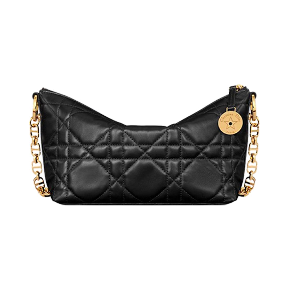 디올 스타 호보 백 체인 블랙 매크로까나쥬 램스킨(Dior Star Hobo Bag with Chain Black Macrocannage Lambskin) - 2