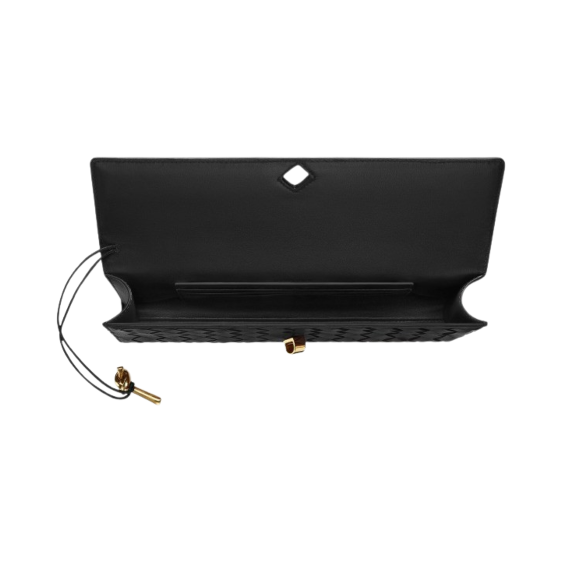 보테가 베네타 핸들 롱 클러치 안디아모 블랙(Bottega Veneta Long Clutch Andiamo with Handle Black) - 4