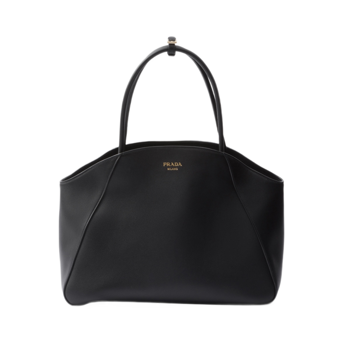 프라다 라지 레더 토트백 블랙(Prada Large Leather Tote Bag Black) - 1