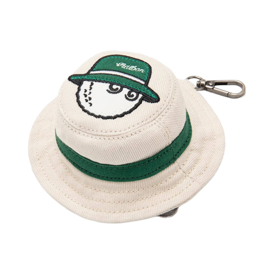 말본 골프 버킷 볼 케이스 아이보리(Malbon Golf Buckets Ball Case Ivory)