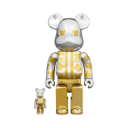 Bearbrick Happy Tokyo Silver Plate 100% & 400% Set