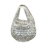 COS Quilted Mini Bag Silver