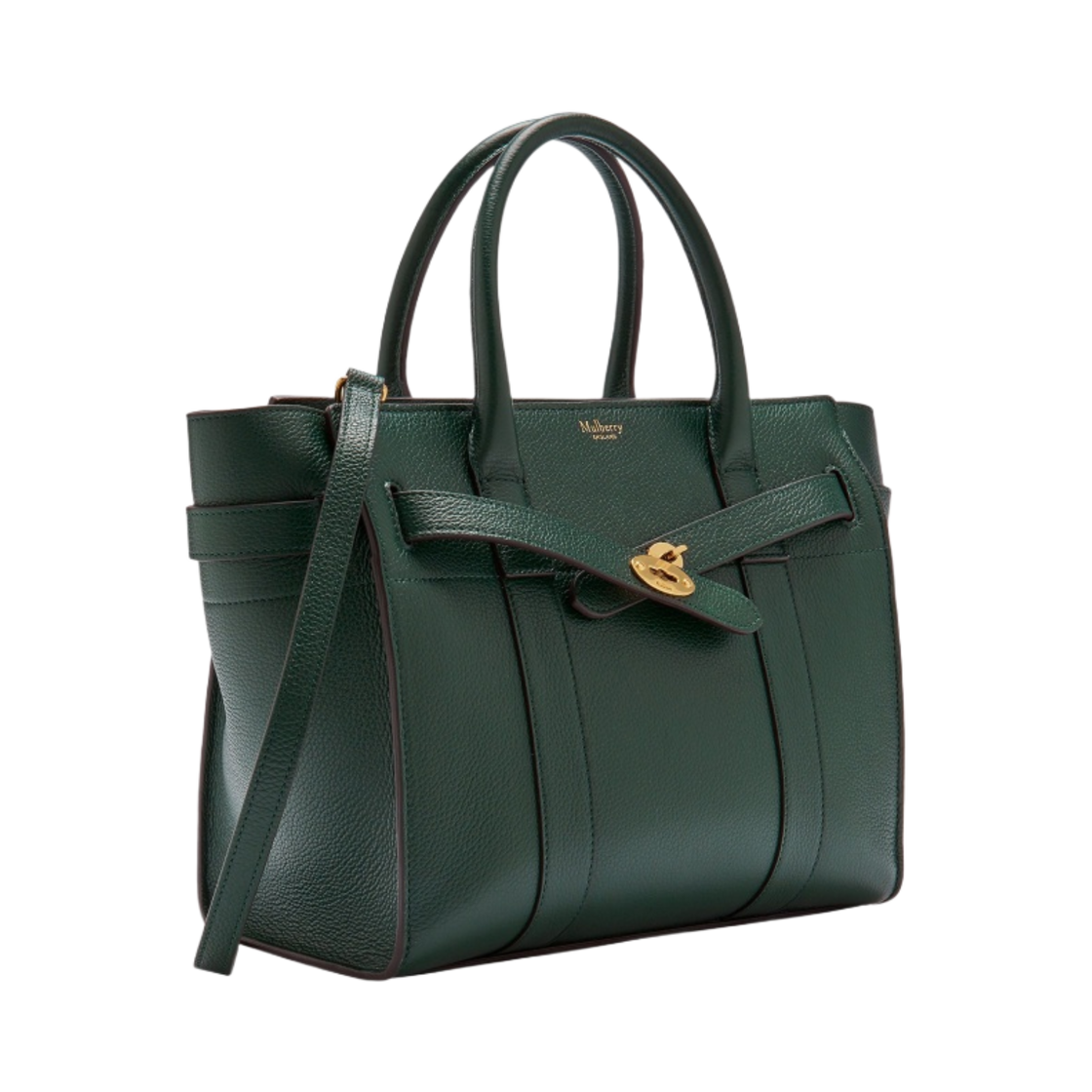 멀버리 스몰 클래식 그레인 스몰 지퍼 베이스워터 멀버리 그린(Mulberry Small Classic Grain Small Zipped Bayswater Mulberry Green) - 2