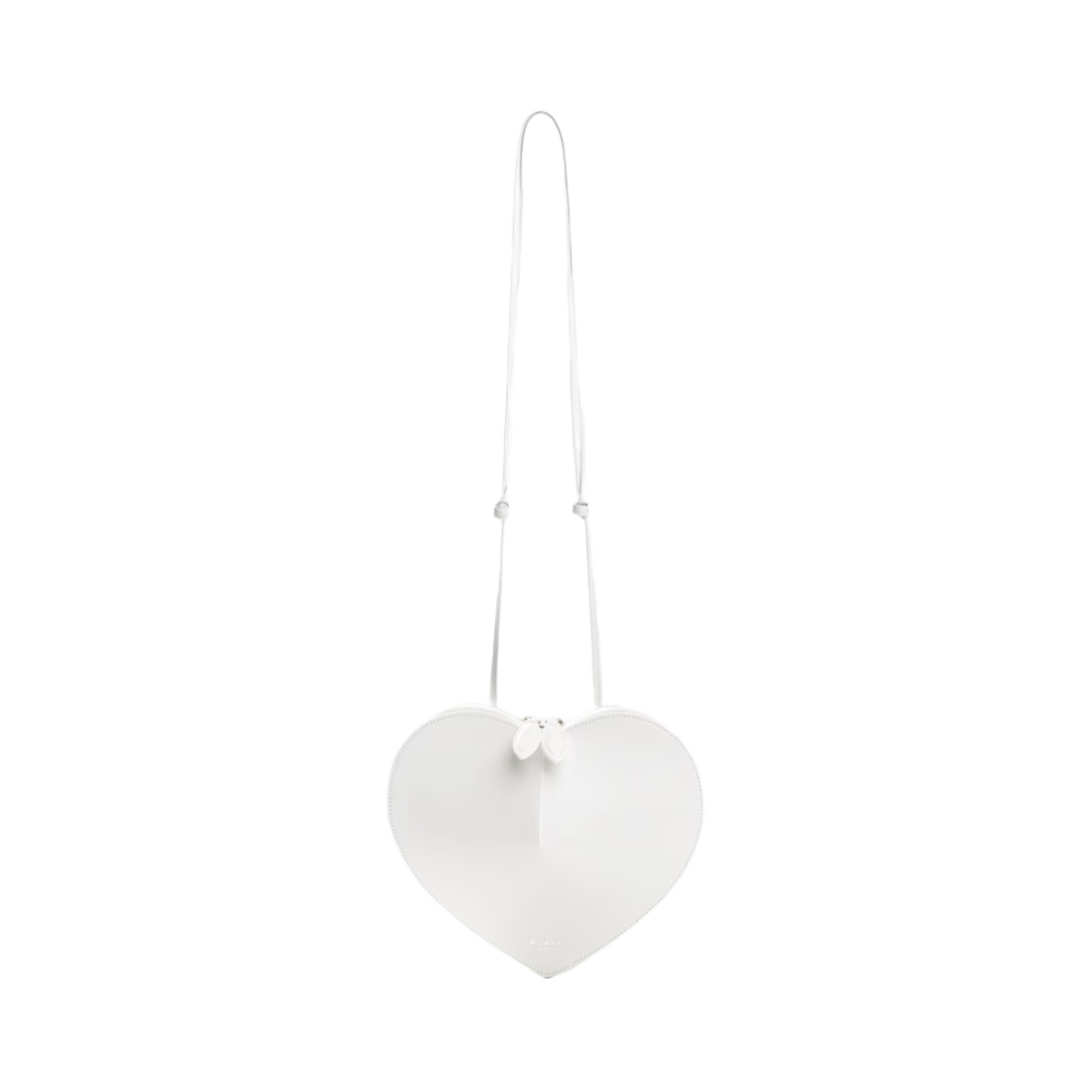 AA1P003C0Y75-010 Alaia Coeur Bag in Lux Calfskin White
