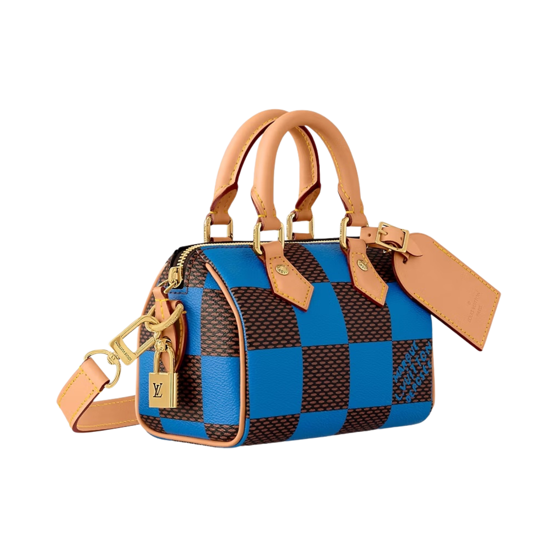 루이비통 스피디 18 반둘리에 다미에 팝 블루(Louis Vuitton Speedy 18 Bandouliere Damier Pop Blue) - 2