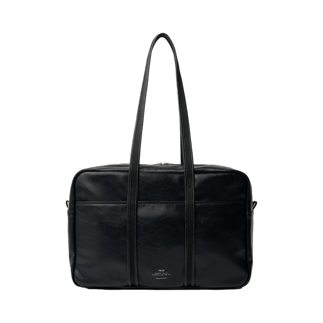 노이에 레더보스턴백 미디움 블랙(Neue Leather Boston Bag M Black)