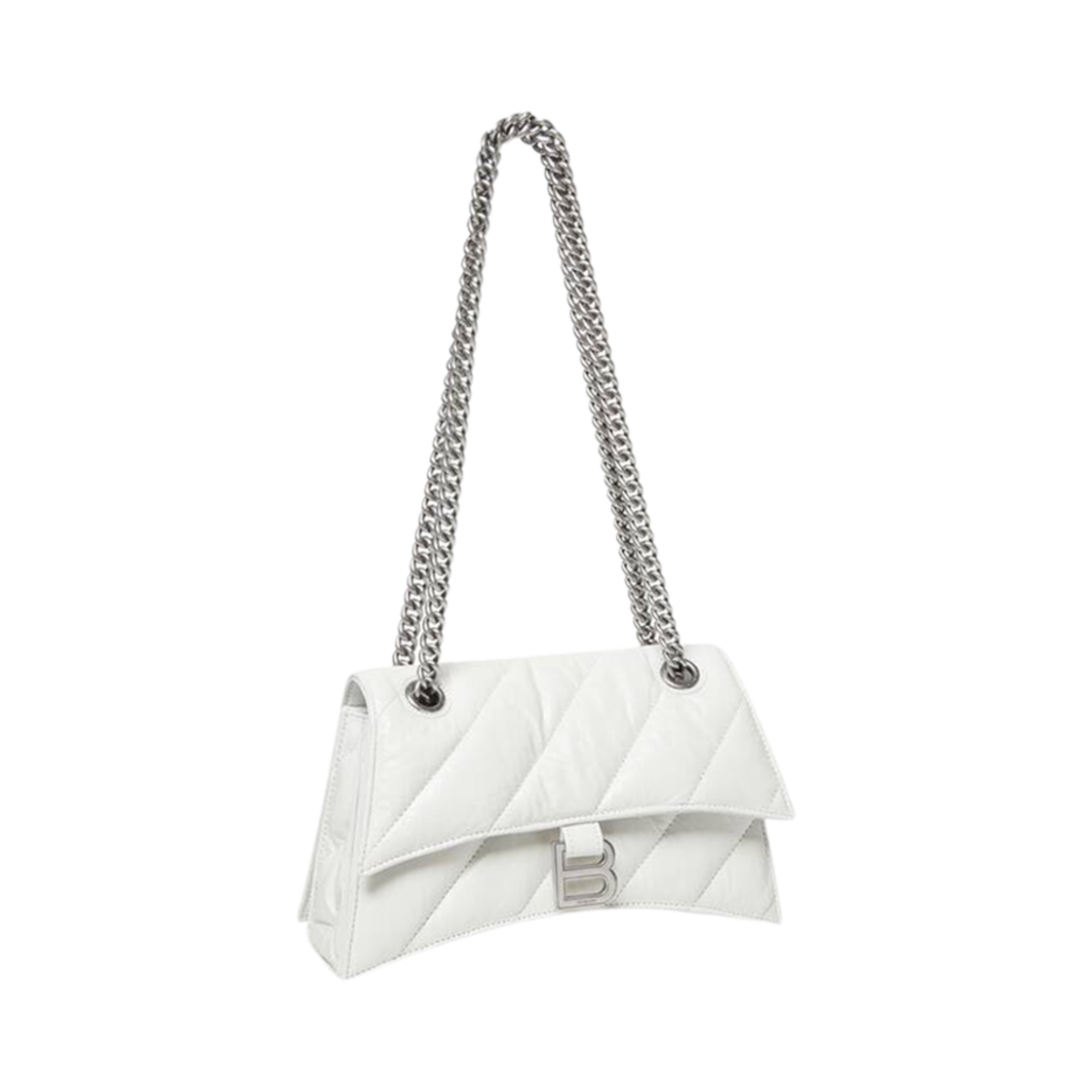 발렌시아가 크러쉬 스몰 체인백 퀼티드 옵틱 화이트(Balenciaga Crush Small Chain Bag Quilted Optic White) - 2