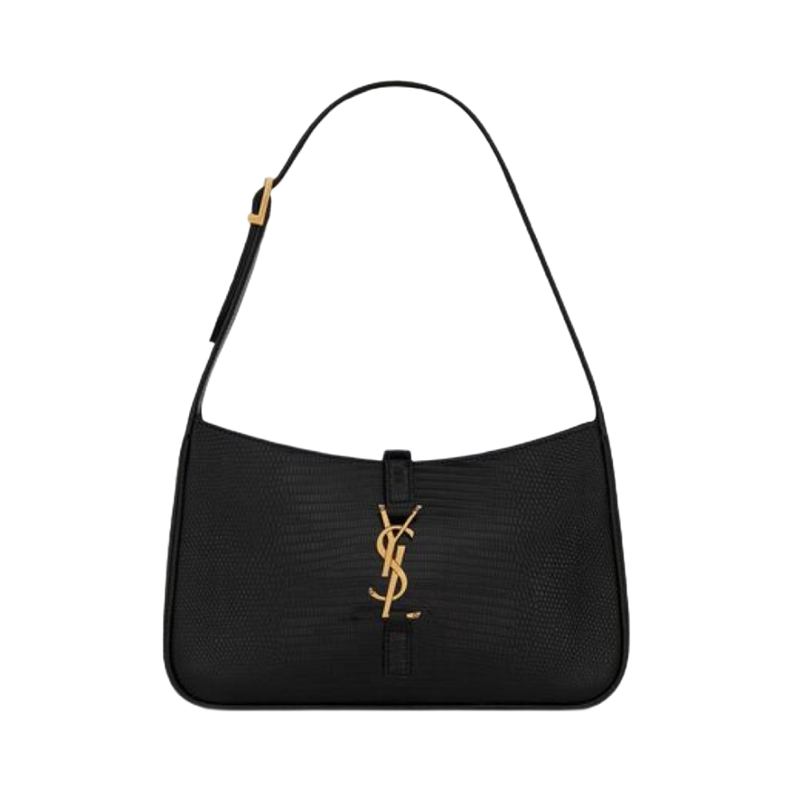 생로랑 르 5 아 7 리자드 샤이니 레더 블랙(Saint Laurent Le 5 A 7 in Lizard Shiny Leather Black) - 1