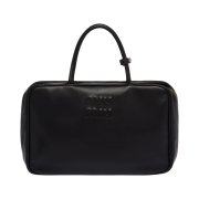 Miu Miu Leather Top Handle Bag Black