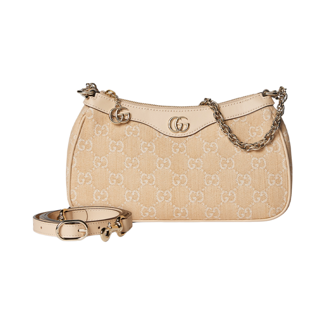구찌 오피디아 GG 스몰 숄더백 라이트 베이지 데님(Gucci Ophidia GG Small Shoulder Bag Light Beige Denim) - 2