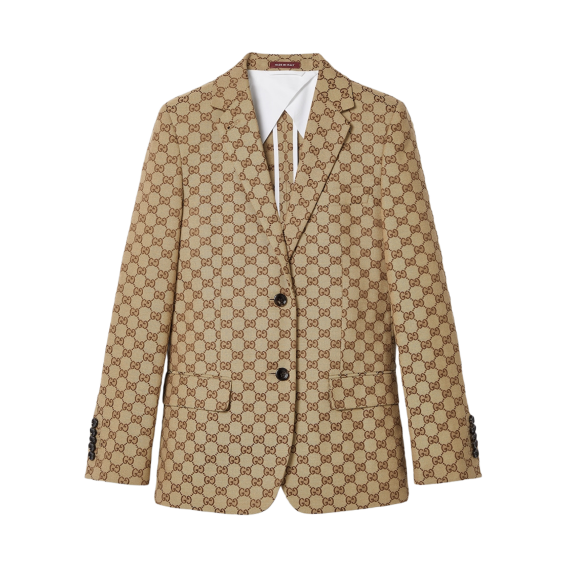 (W) 구찌 GG 캔버스 자켓 카멜 에보니 오리지널 GG 캔버스((W) Gucci GG Canvas Jacket Camel Ebony Original GG Canvas)