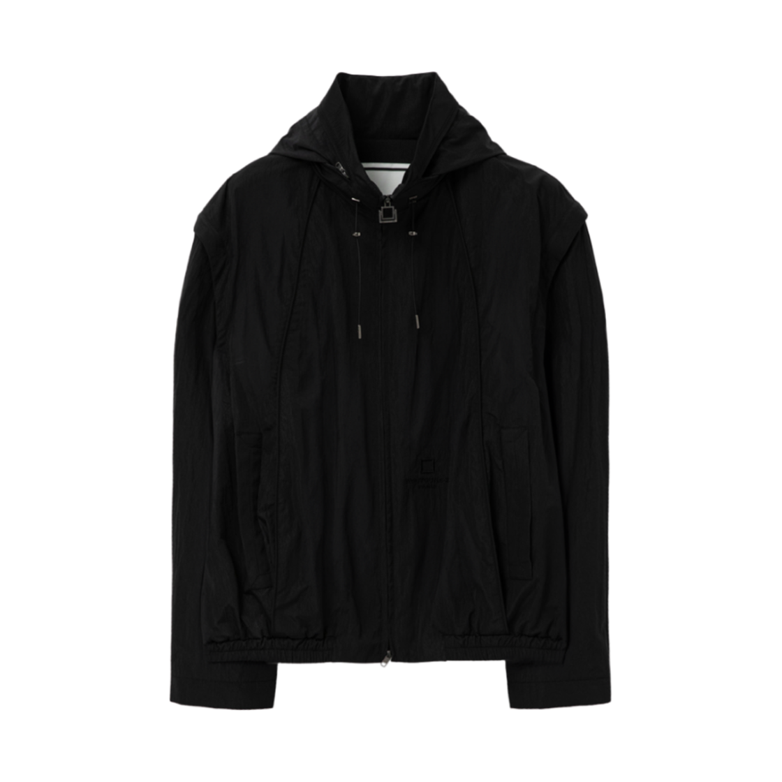 W251JP16926B Wooyoungmi Nylon Track Jacket Black - 25SS