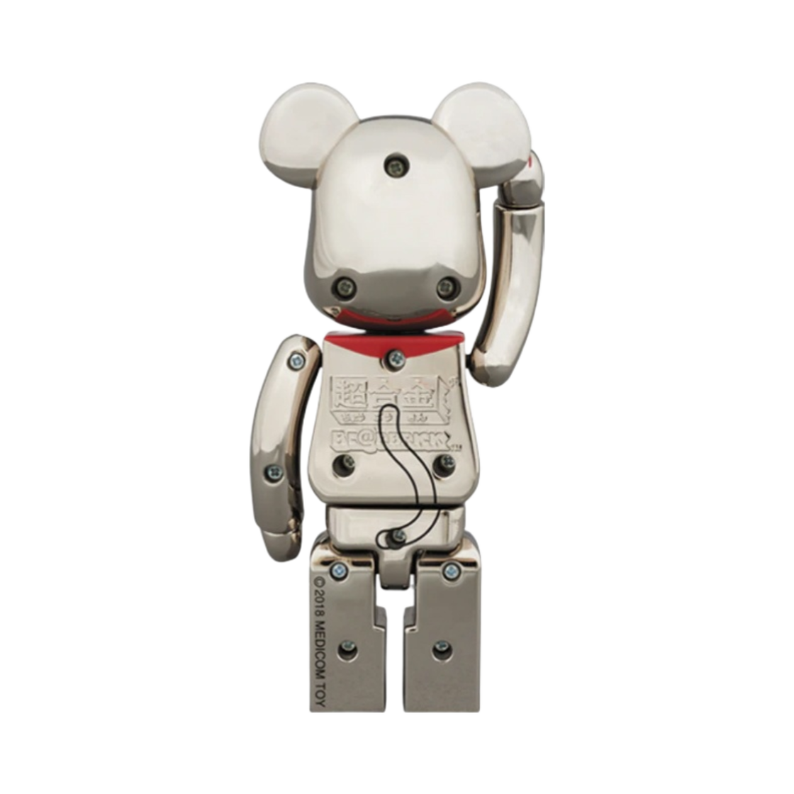 베어브릭 마네키 네코 초합금 실버 도금 2 200%(Bearbrick Maneki Neko Superalloy Silver Plated 2 200%) - 2