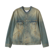 Maison Margiela Decortique Collar Denim Jacket Blue