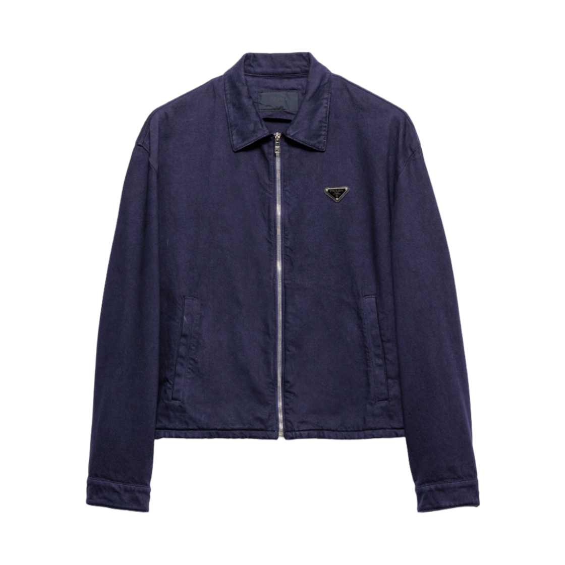 프라다 올드 데님 지퍼 자켓 로얄 블루(Prada Old Denim Zipper Jacket Royal Blue) - 1
