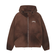 Stussy Wave Dye Beach Shell Jacket Coffee