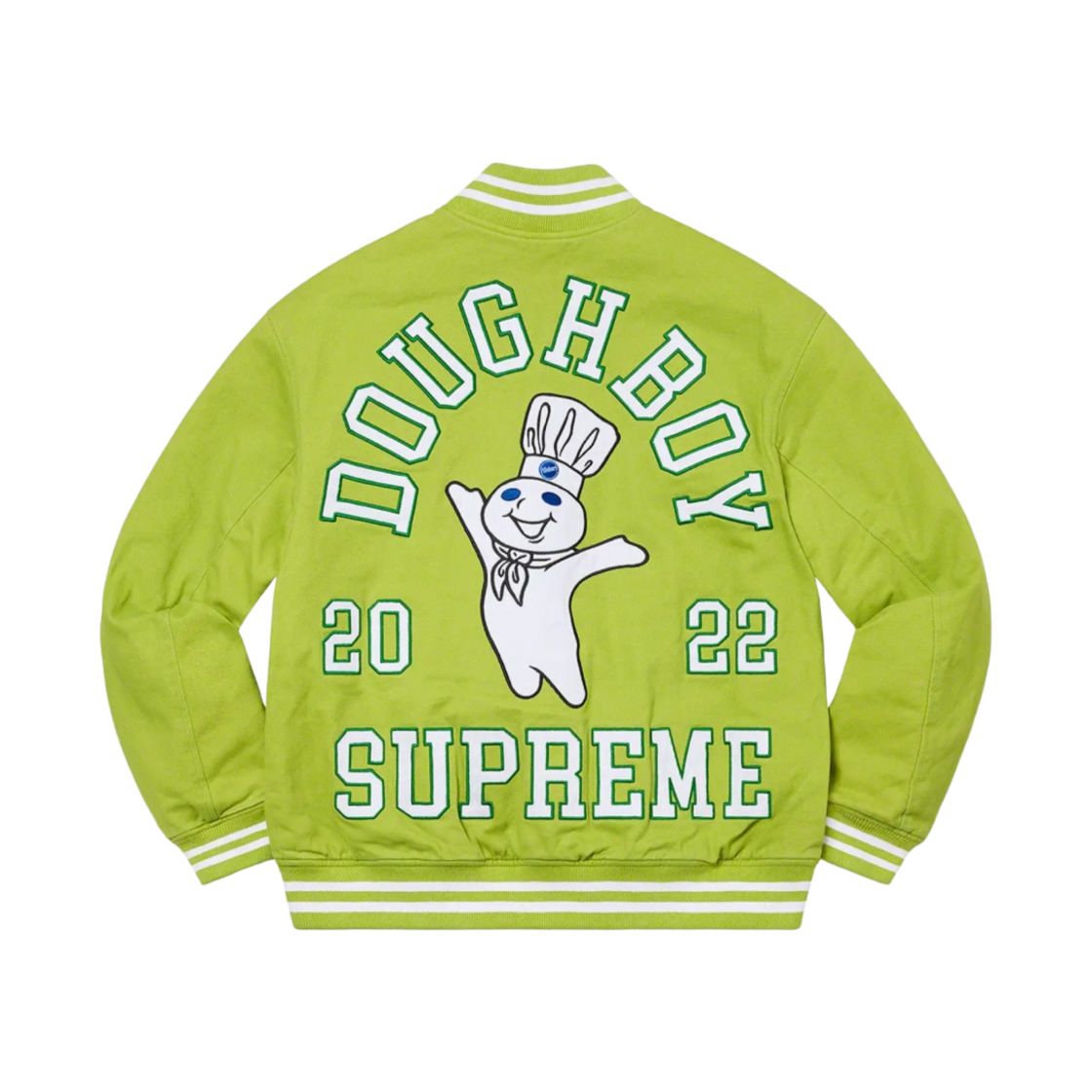 슈프림 미첼 & 네스 도우보이 트윌 바시티 자켓 그린 - 22FW(Supreme Mitchell & Ness Doughboy Twill Varsity Jacket Green - 22FW) - 1