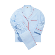 (W) Sleepy Jones Marina Pajama Set Blue End on End