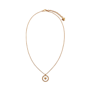 Versace Enamel Medusa Necklace White