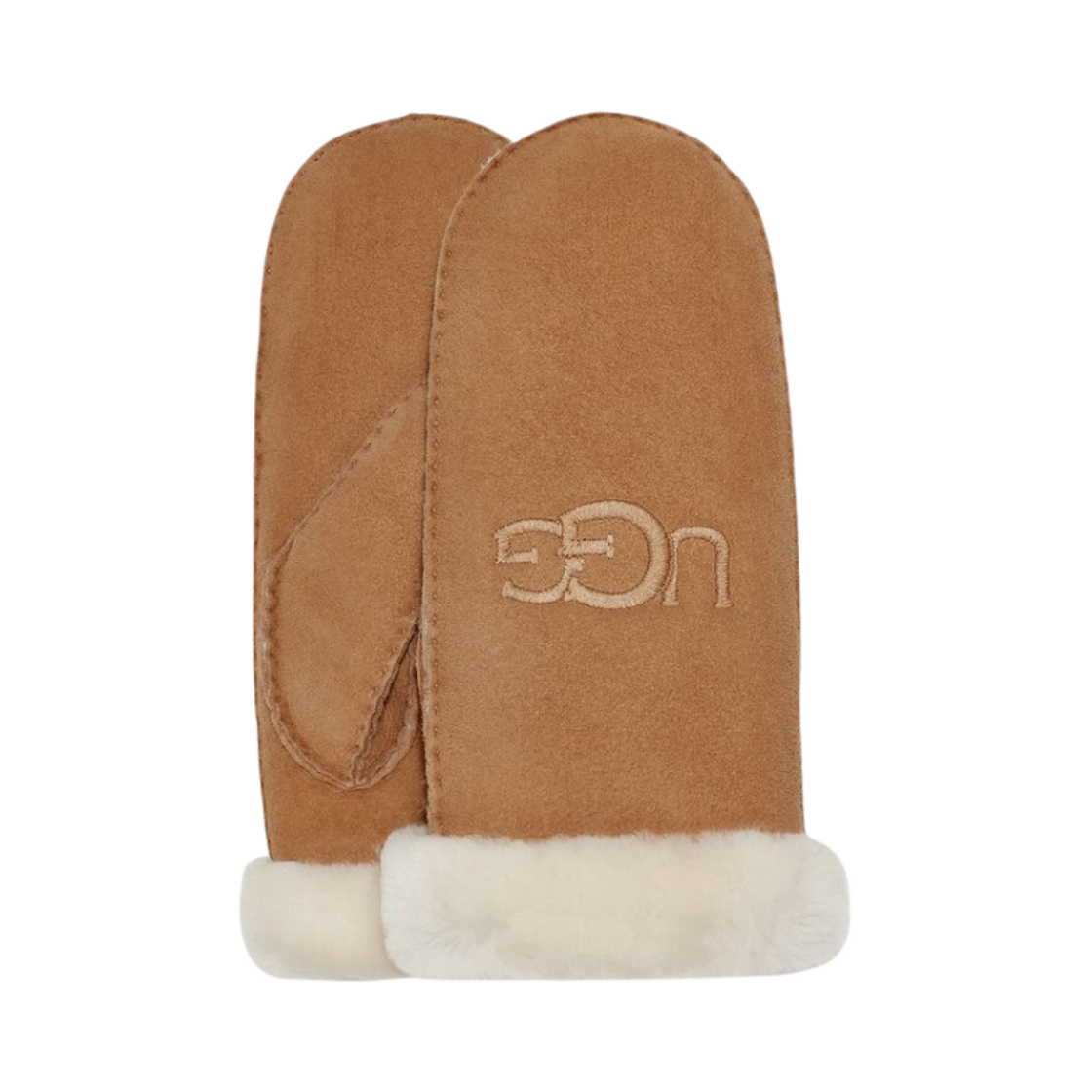 20932-CHE (W) UGG Shearling Embroider Mitten Chestnut