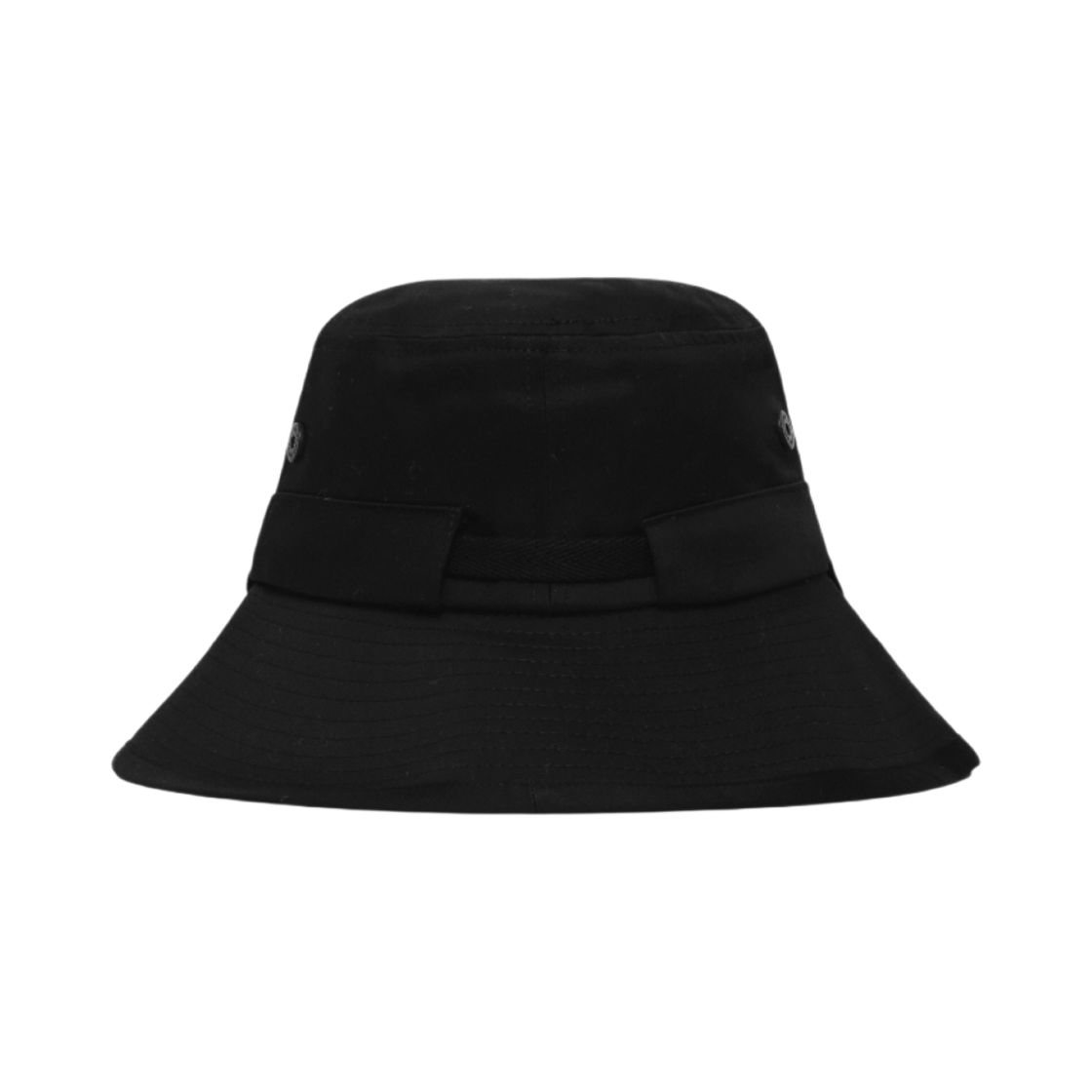 아미 하트 로고 버킷햇 스트링 블랙 실버(AMI de Coeur Bucket Hat With String Black Silver) - 3
