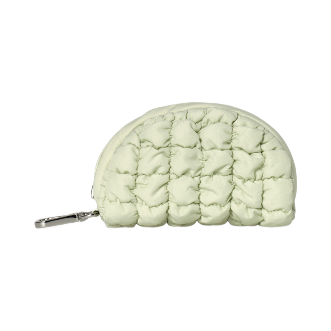 코스 퀼티드 파우치 백 참 라이트 그린(COS Quilted Pouch Bag Charm Light Green)