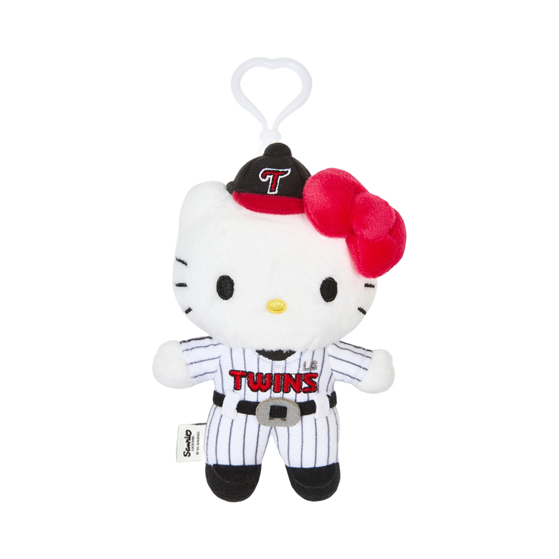 LG 트윈스 x 헬로 키티 유니폼 플러시 키링(LG Twins x Hello Kitty Uniform Plush Keyring)