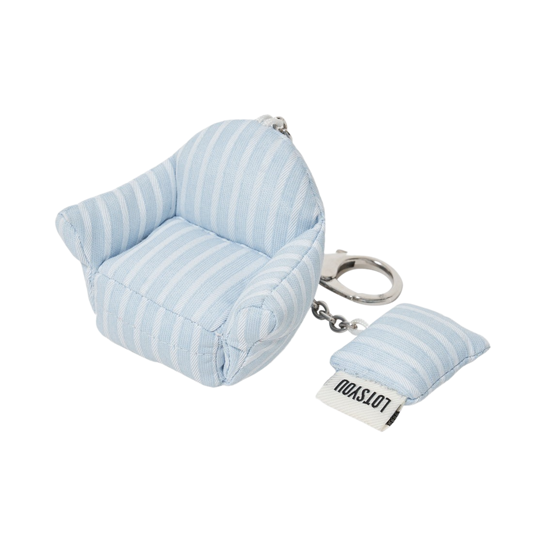 PWTF5ACW311_01 Lots You Puffy Sofa Keyring Sky Blue
